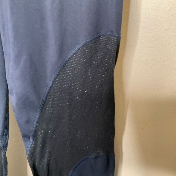 Nike Pro Warm Colorblocked Metallic Ankle Tights - Picture 7 of 8